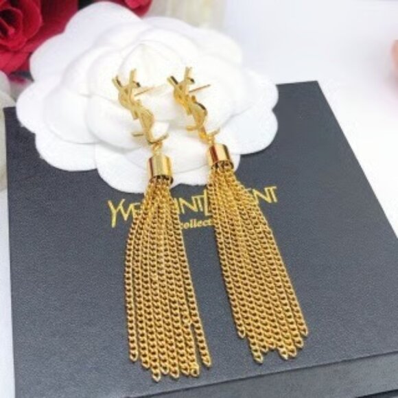 Yves Saint Laurent Earrings - Flawless with Original Box - Picture 3 of 11
